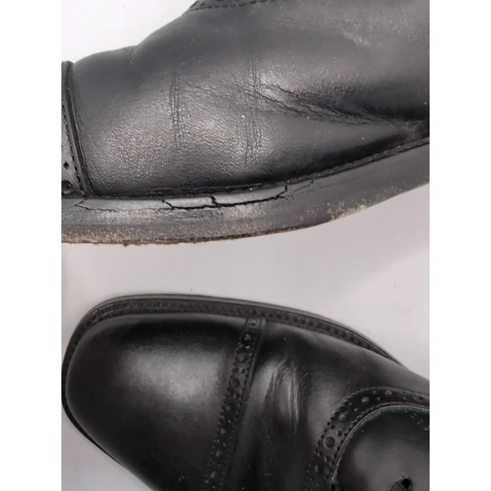 Domani by Johnston & Murphy Italian Oxfords Dress Cap Toe Shoes Men's Size 12M